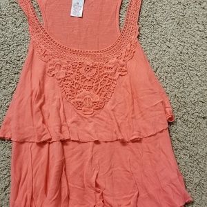 Coral tank top